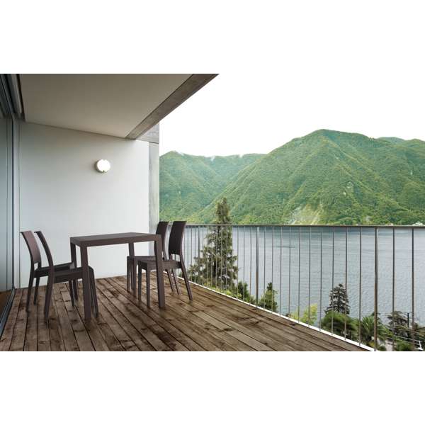 Siesta 5 Piece Resin Rattan Dining Setting with Florida Chair