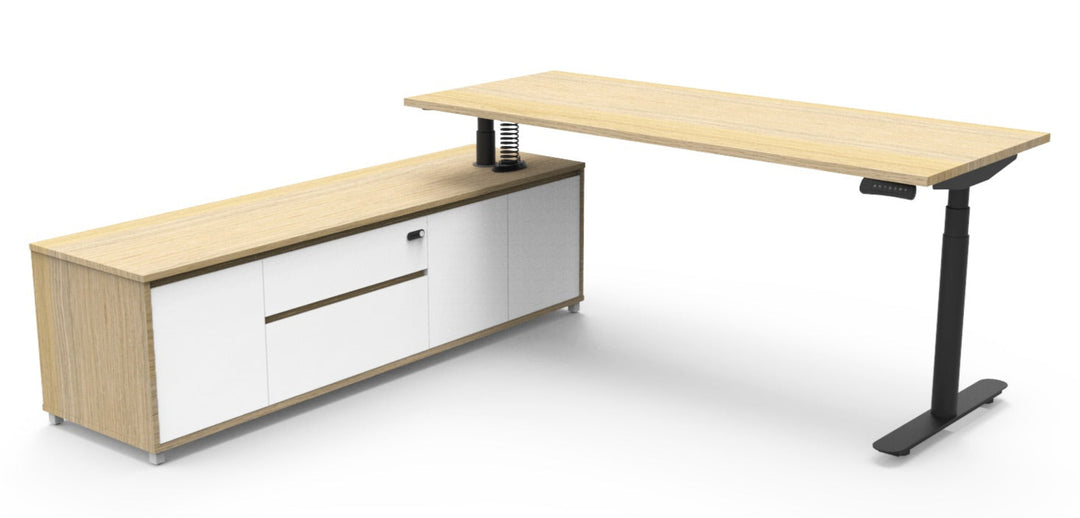 Halo Plus Executive Desk & Cabinet