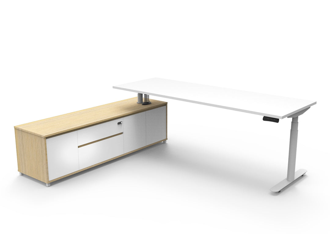 Halo Plus Executive Desk & Cabinet