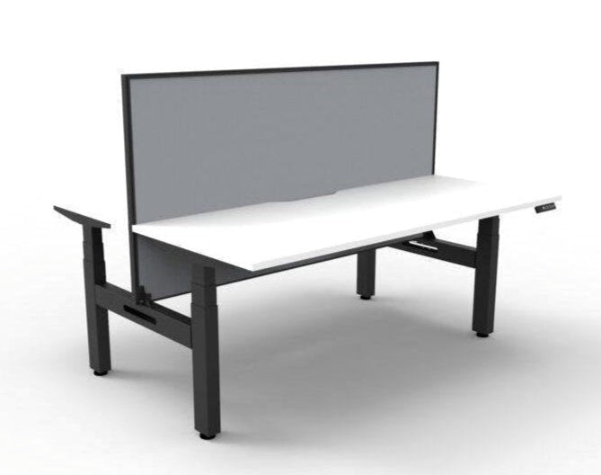 BOOST Plus + Electric Height Adjustable Back to Back Workstation