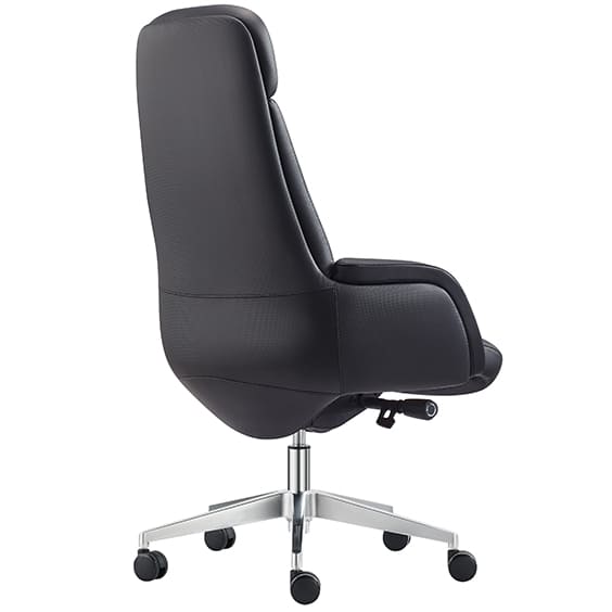 Captain Executive Black Leather Chair