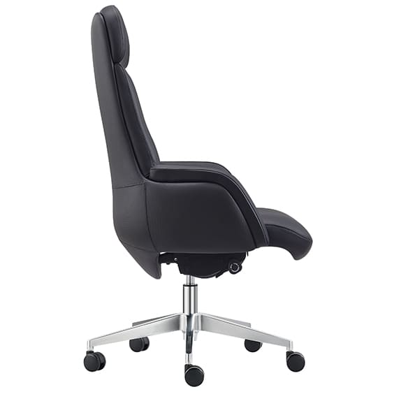 Captain Executive Black Leather Chair