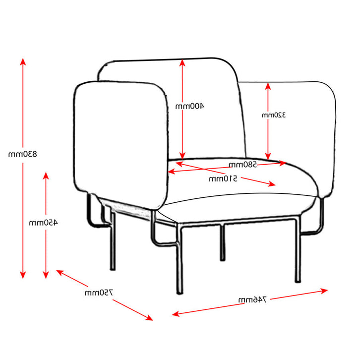 Capri Single Seater Lounge