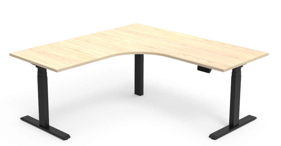 Essential Curved Splay Electric Workstation 1800