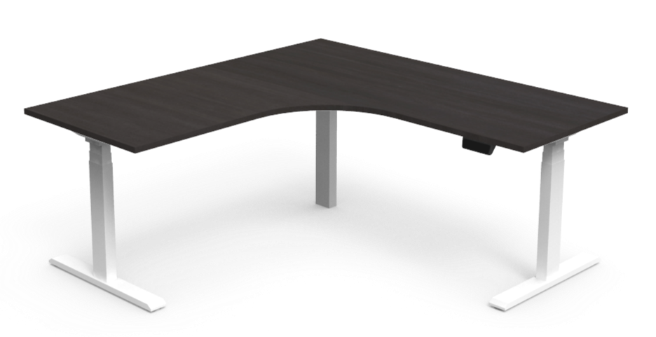 Essential Curved Splay Electric Workstation 1800