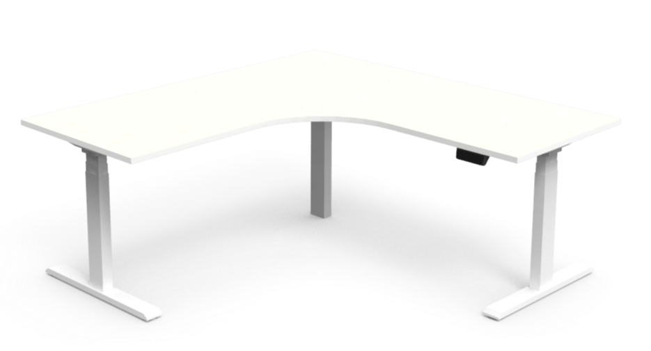 Essential Curved Splay Electric Workstation 1800