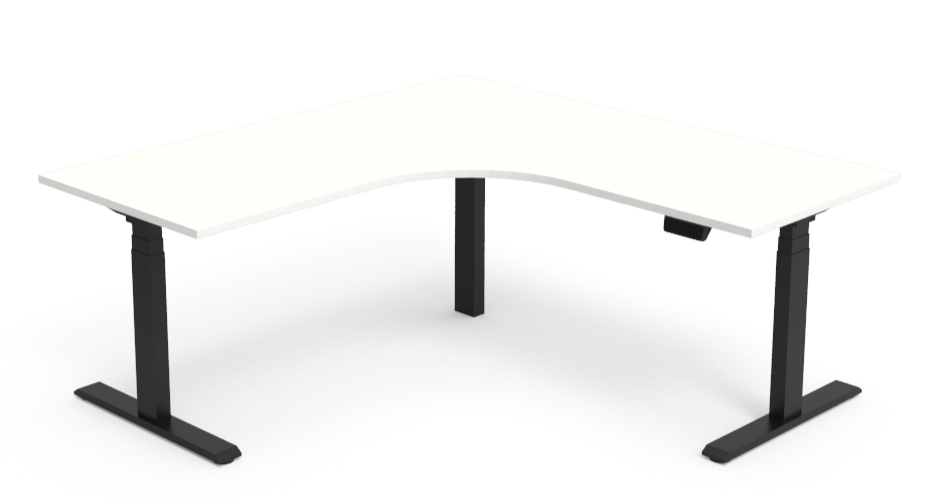 Essential Curved Splay Electric Workstation 1800