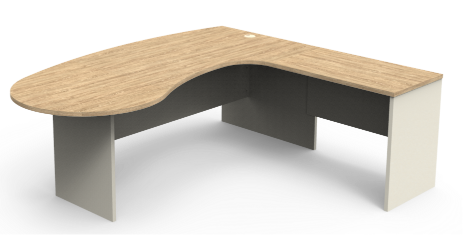 Excel Executive Kidney Shaped Workstation Desk