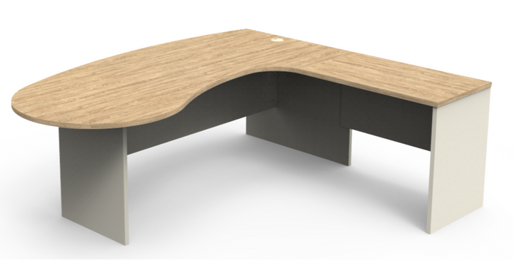 Excel Executive Kidney Shaped Workstation Desk