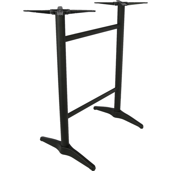 Durafurn Astoria Black BAR Twin Table Base - For 1200x800 tops
