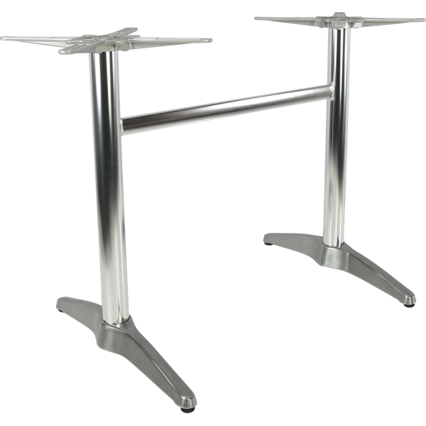 Durafurn Astoria Alum Twin Table Base - For 1200x800 tops