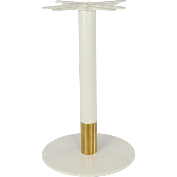 Durafurn Disco Table Base 450DIA - Two Tone - White/Gold