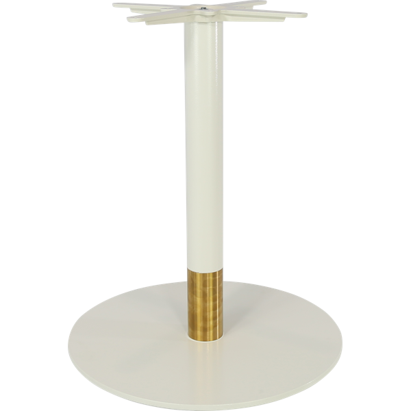Durafurn Disco Table Base 600DIA - Two Tone - White/Gold