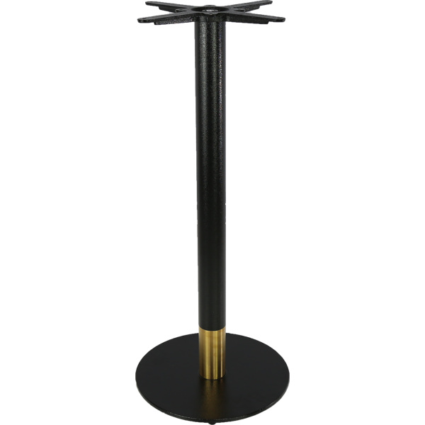 Durafurn Disco Bar Table Base 450DIA - Two Tone - Black/Gold