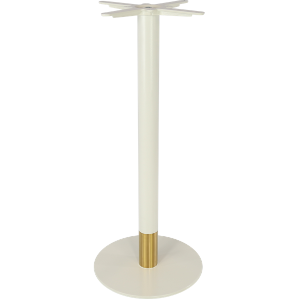 Durafurn Disco Bar Table Base 450DIA - Two Tone - White/Gold