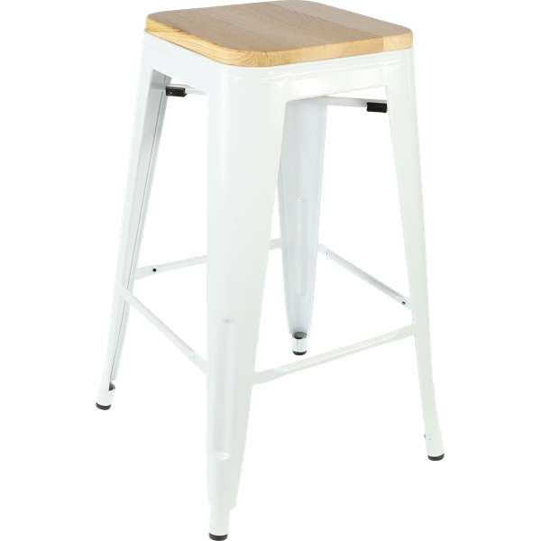 Durafurn Riviera 650 with Timber Seat - White
