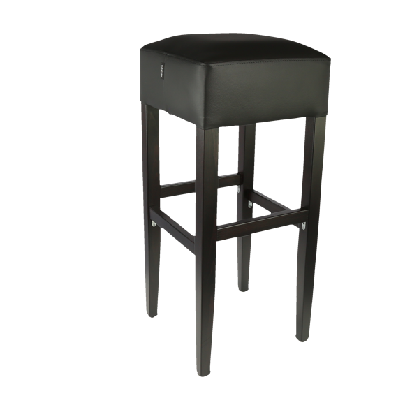 Durafurn Apollo Stool - Wenge H - Black Vinyl
