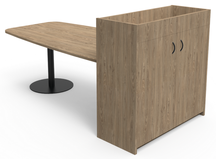 Excel Meeting Table Planter Combo Wedge Shaped