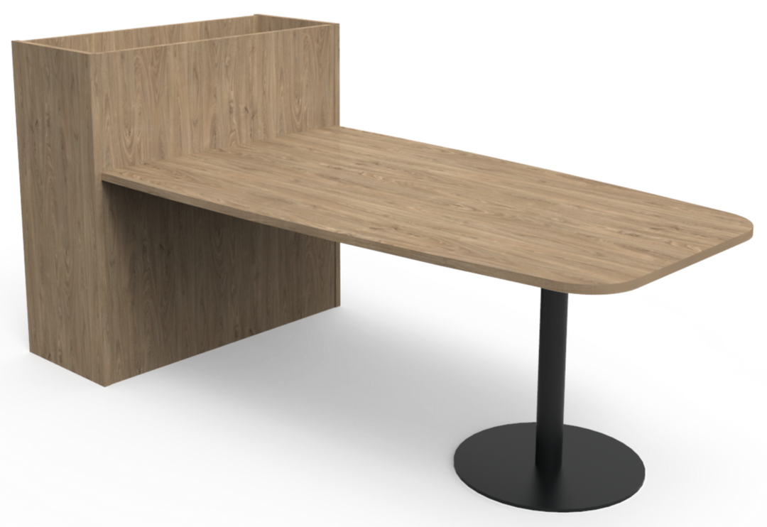 Excel Meeting Table Planter Combo Wedge Shaped