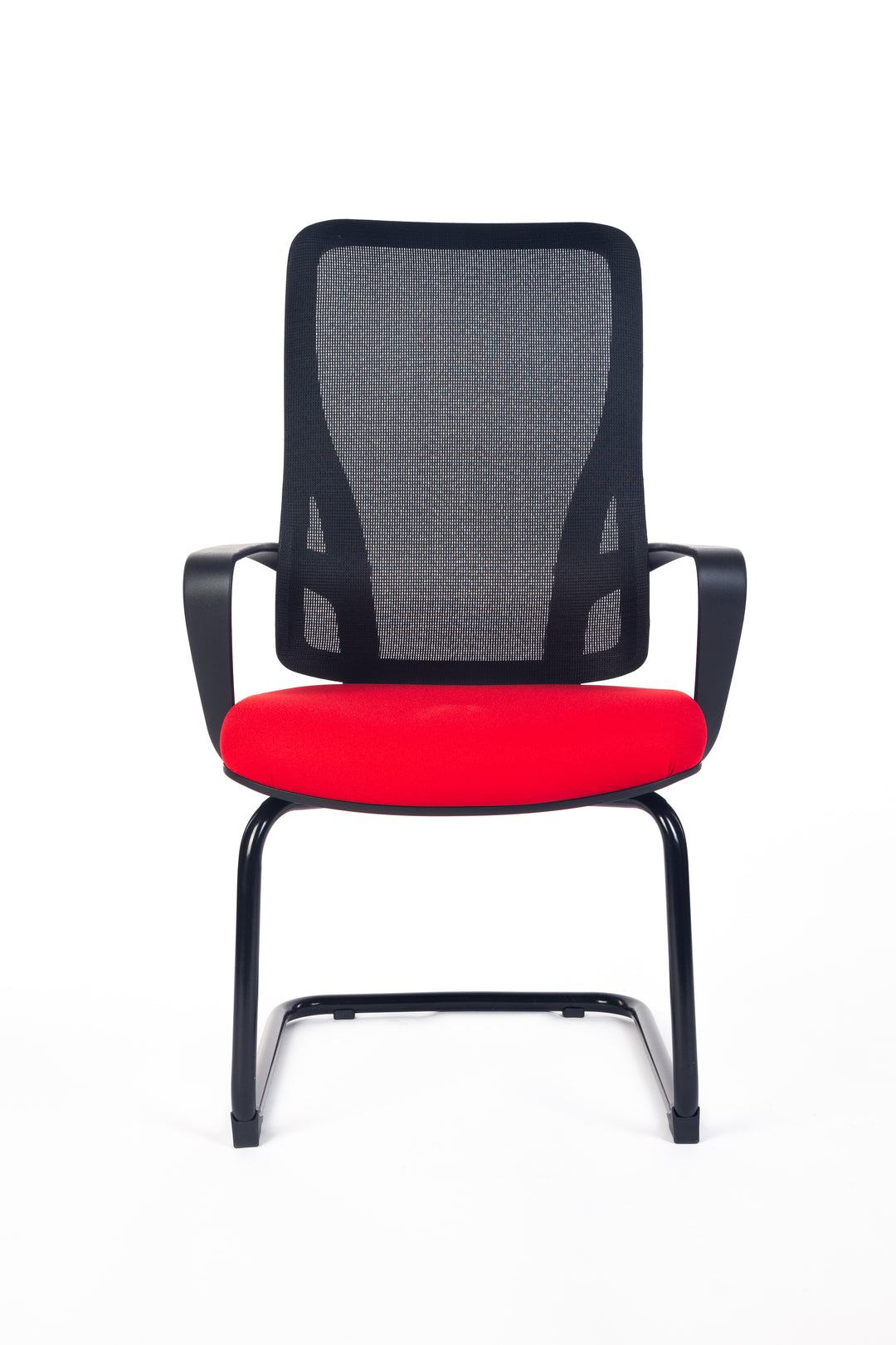 Swan Visitor Meeting Mesh Chair Arms Red