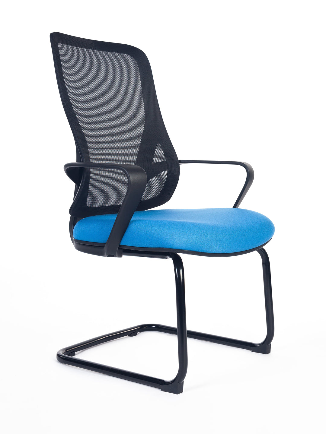 Swan Visitor Meeting Mesh Chair Arms Blue