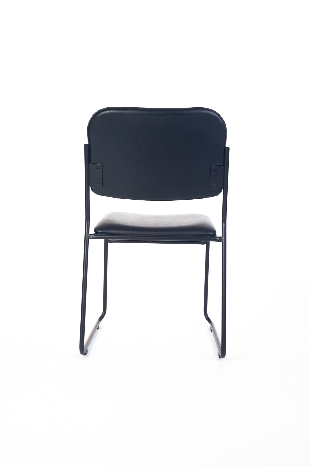 Evo Visitor Meeting Chair Stackable Black Vinyl