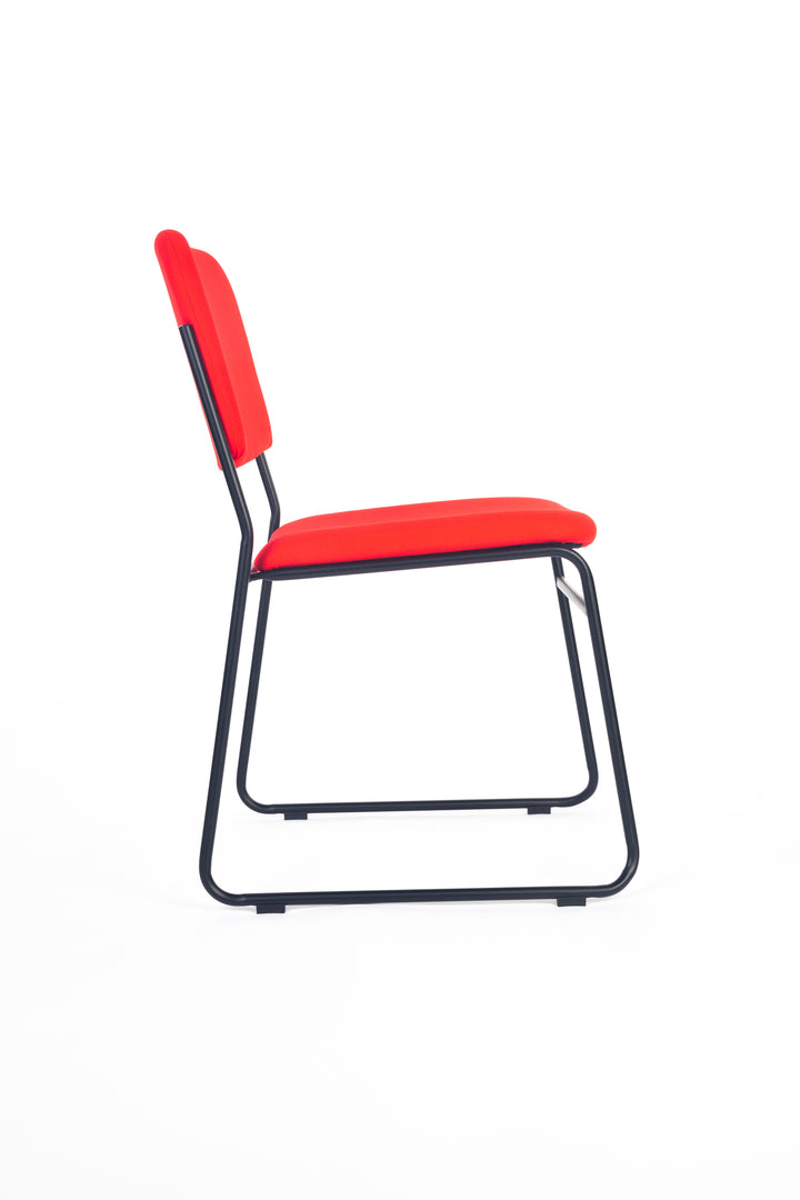 Evo Visitor Meeting Chair Stackable Red