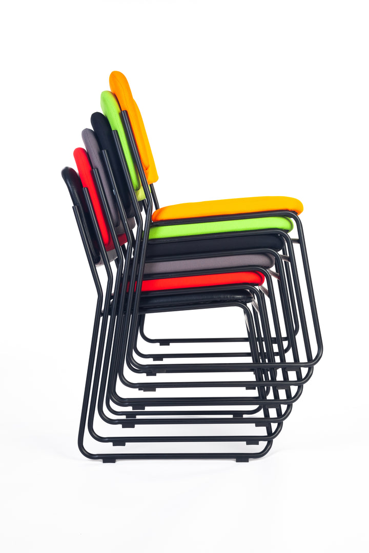 Evo Visitor Meeting Chair Stackable Red