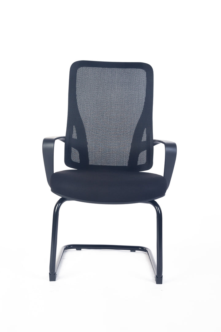 Swan Visitor Meeting Mesh Chair Arms Black