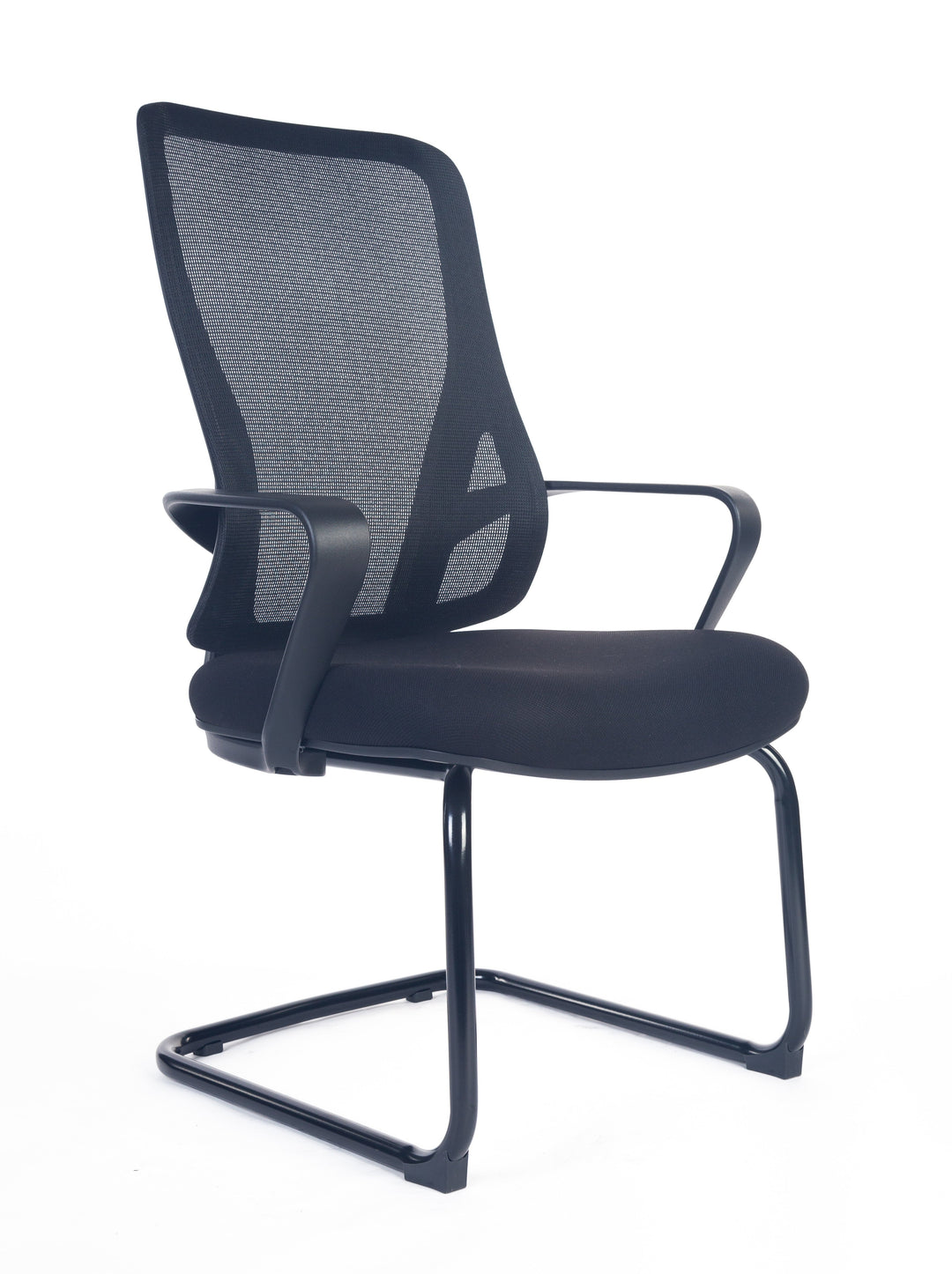 Swan Visitor Meeting Mesh Chair Arms Black