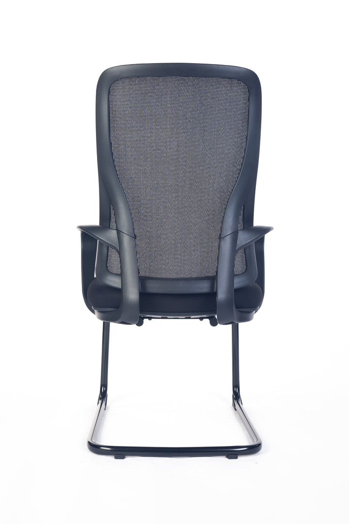 Swan Visitor Meeting Mesh Chair Arms Black