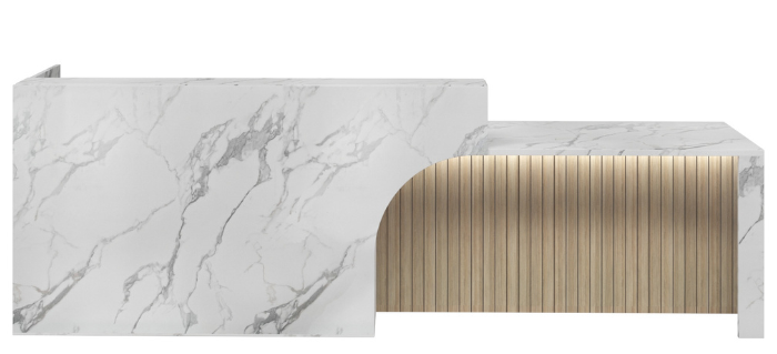 Crescent Mobility Reception Counter Desk