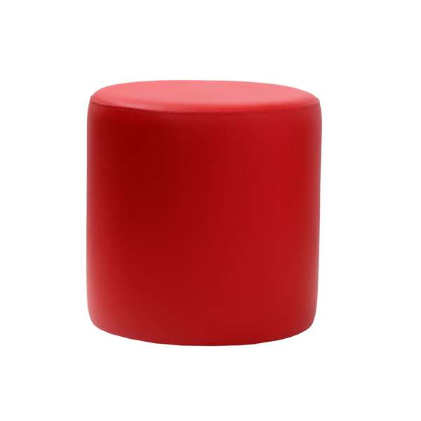 Durafurn Ottoman Round - Red
