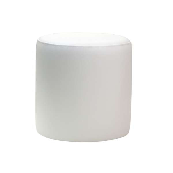 Durafurn Ottoman Round - White