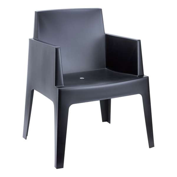 Siesta Box Arm Chair - Black
