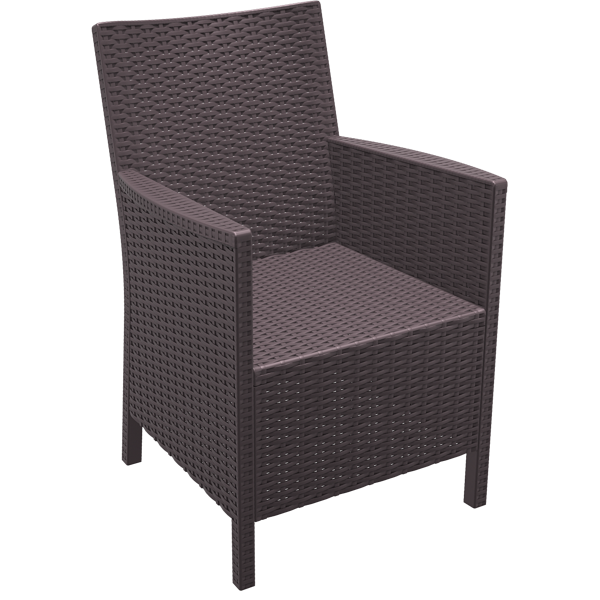 Siesta California Arm Chair - Chocolate