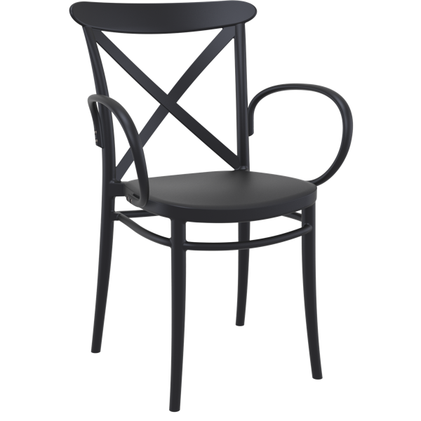 Siesta Cross XL Arm Chair - Black