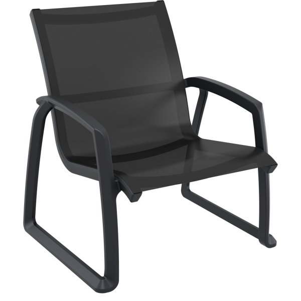 Siesta Pacific Lounge Arm Chair - Black
