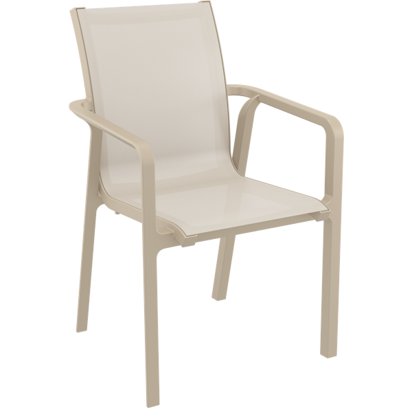 Siesta Pacific Arm Chair - Taupe/Taupe
