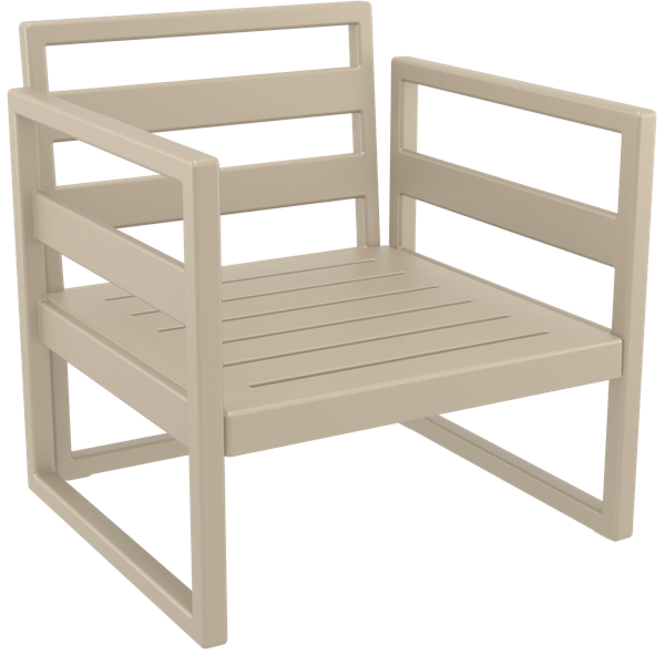 Siesta Mykonos Lounge Arm Chair - Taupe