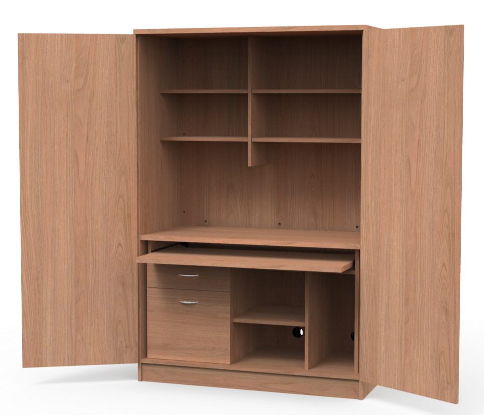 Excel Armoire Storage Cupboard Desk