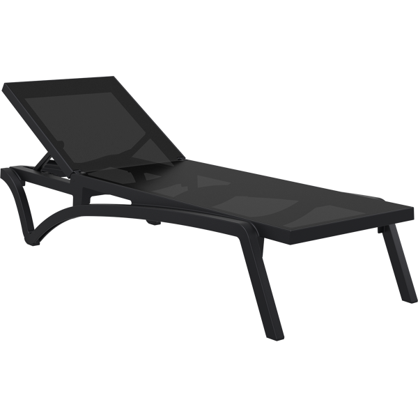 Siesta Pacific Sun Lounger - Black/Black