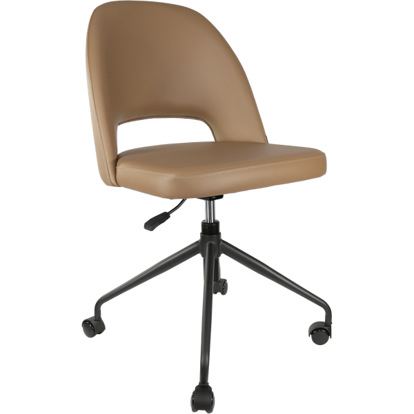Durafurn Semifreddo Chair - Office/Castor Base/Taupe Vinyl