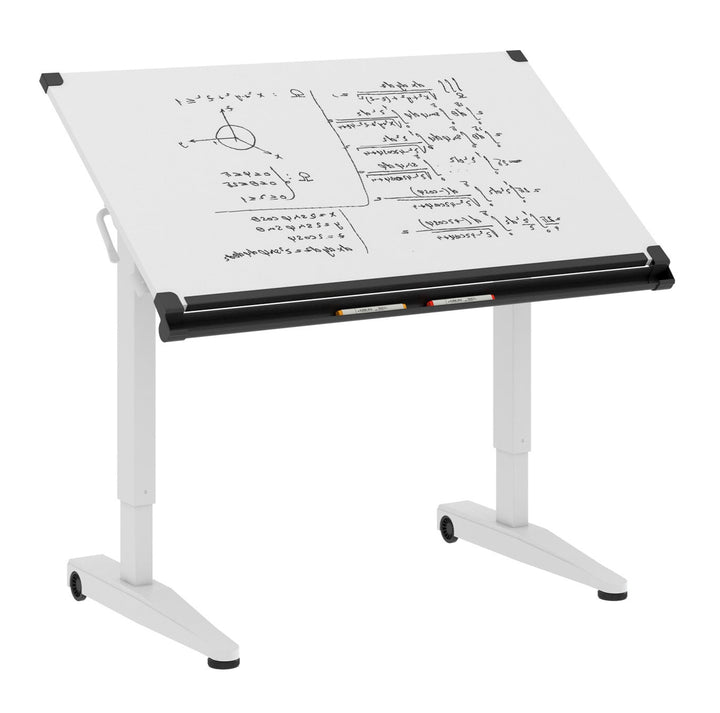 VERSARISE Pneumatic Height Adjustable Flip Drawing/Drafting Table