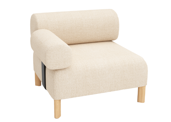 Pebbles Single Seater + 1 Backrest + 1 Armrest