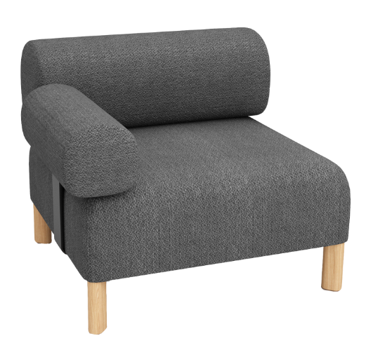Pebbles Single Seater + 1 Backrest + 1 Armrest