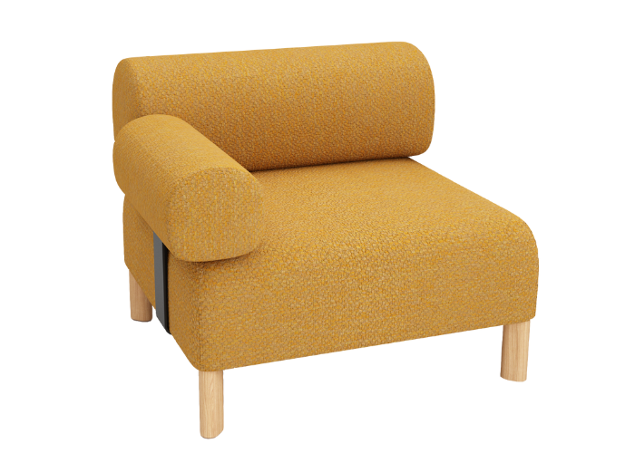 Pebbles Single Seater + 1 Backrest + 1 Armrest