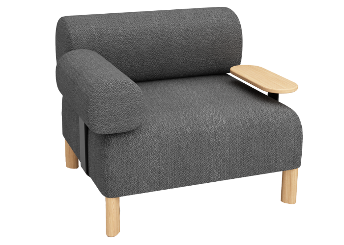 Pebbles Single Seater + 1 Backrest + 1 Armrest + Side Table