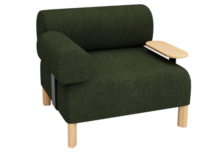 Pebbles Single Seater + 1 Backrest + 1 Armrest + Side Table