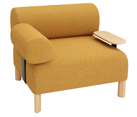 Pebbles Single Seater + 1 Backrest + 1 Armrest + Side Table